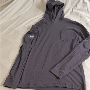 johnnie-O Charcoal Hooded Sweatshirt